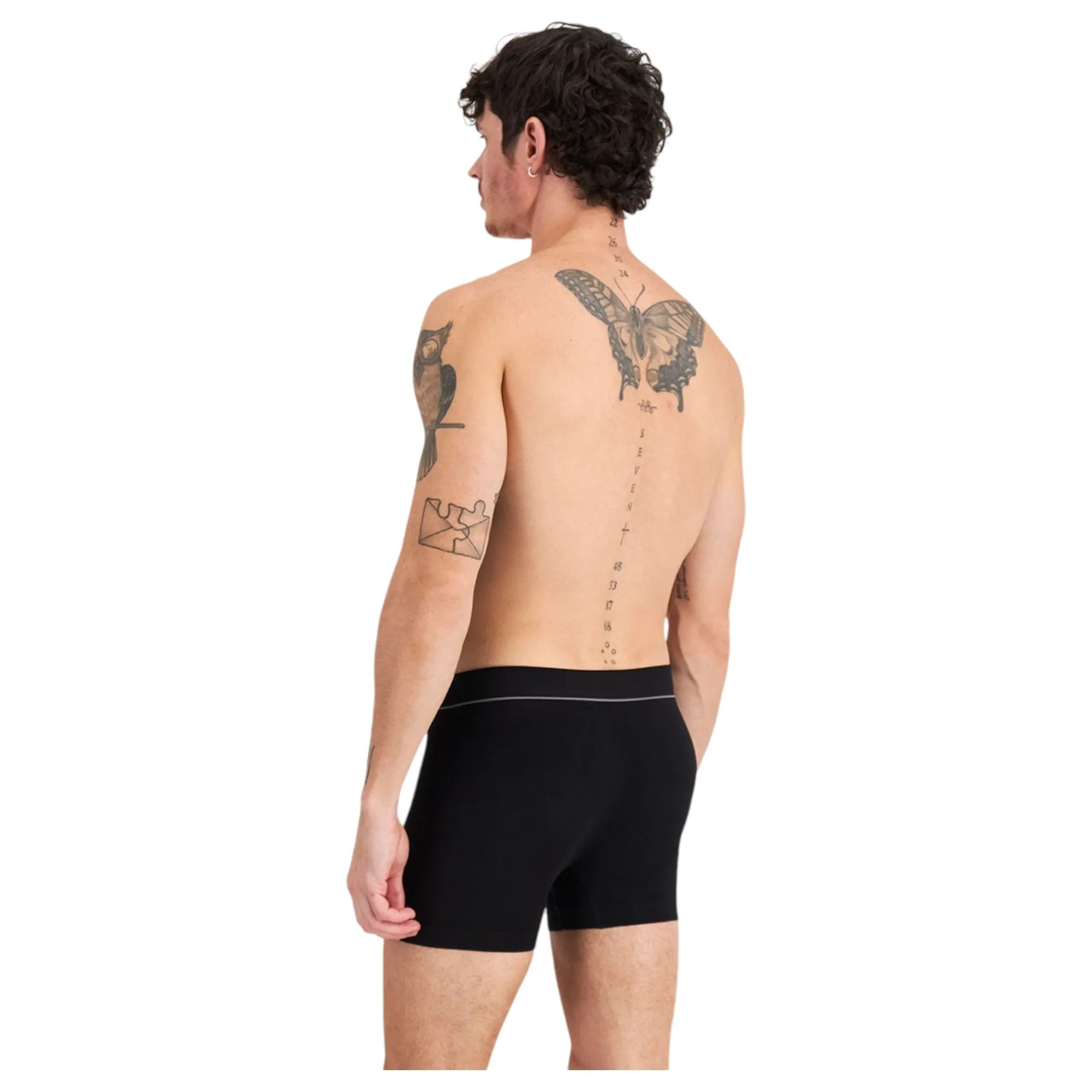 3 x Bonds Mens Originals Seamless Trunks Black Underwear