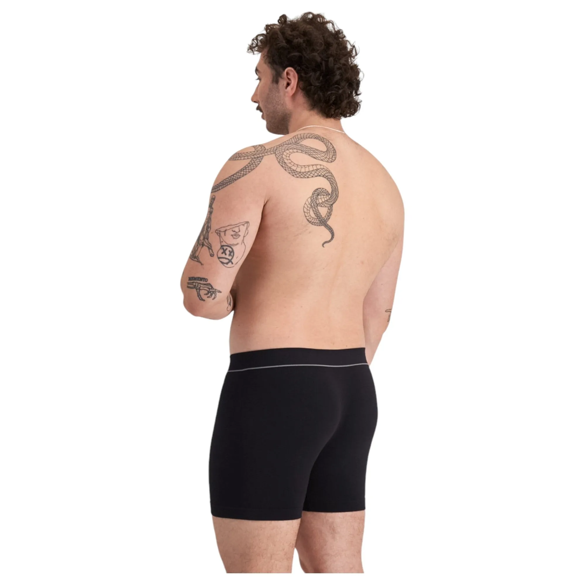 3 x Bonds Mens Originals Seamless Trunks Black Underwear