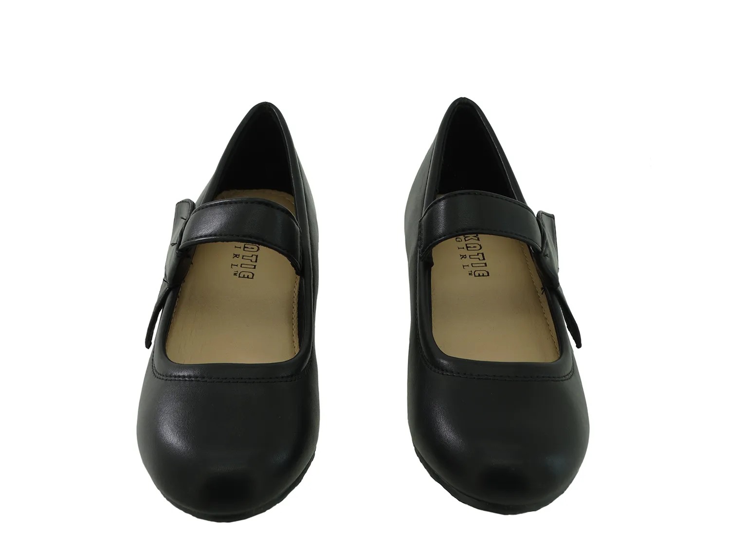 31704101, Katie - Girls' School Shoes - Black (11-4)