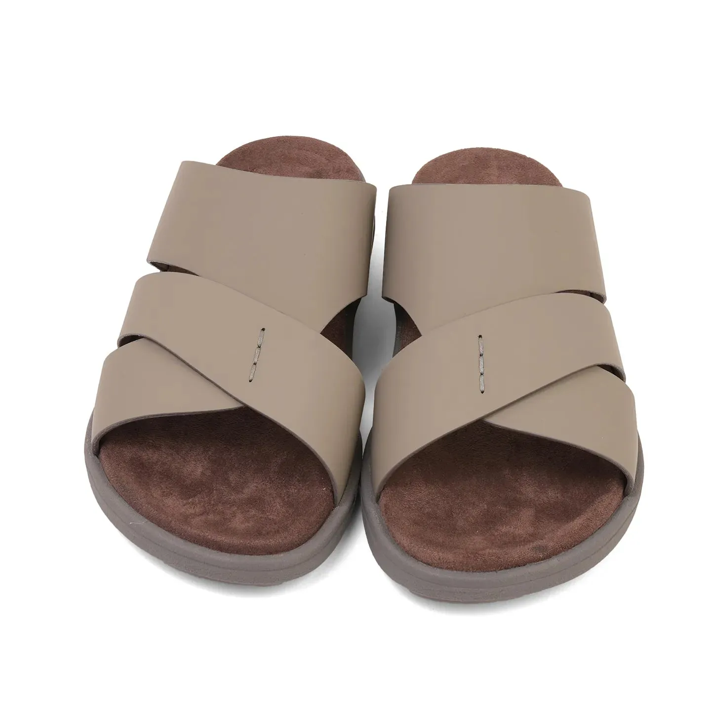 Aetrex Premium Comfort Foot Bed Arabic Sandals Stone