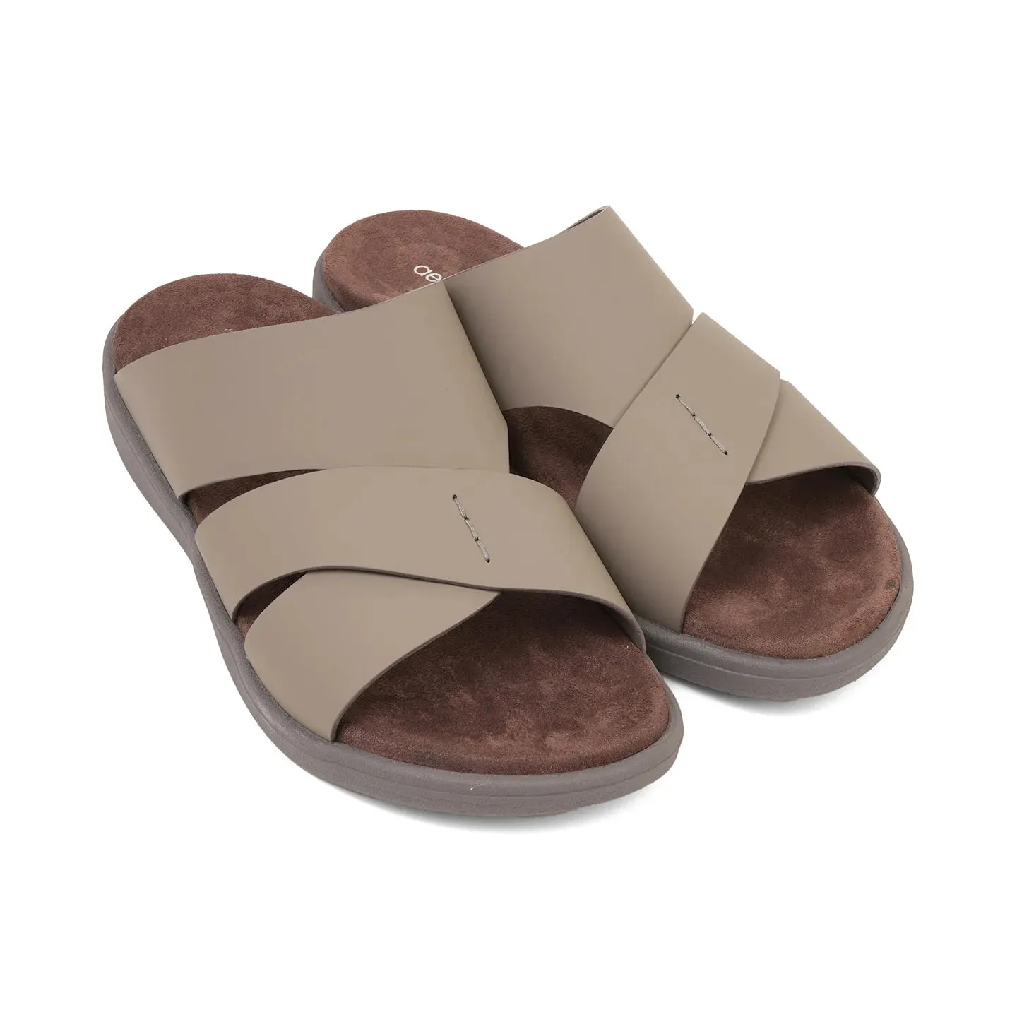 Aetrex Premium Comfort Foot Bed Arabic Sandals Stone