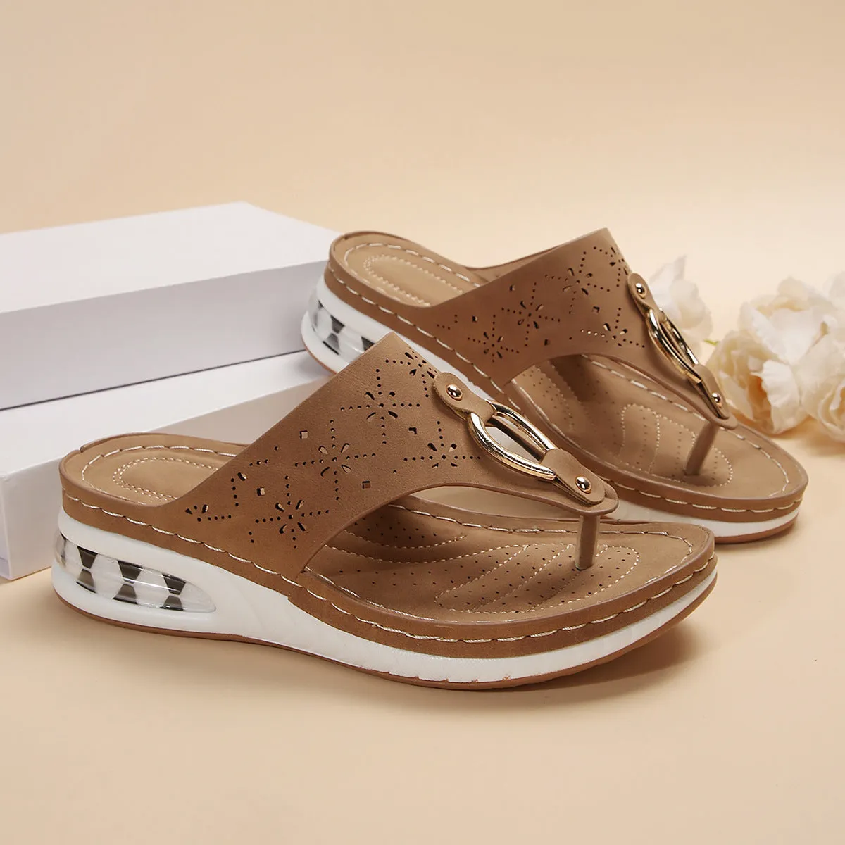 Air Cushion Thong Sandals
