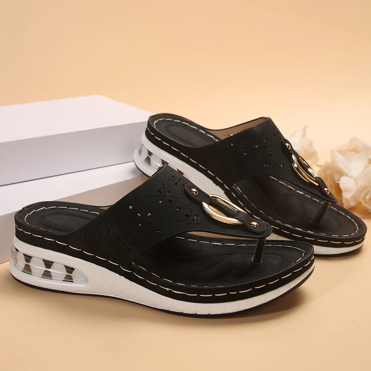 Air Cushion Thong Sandals