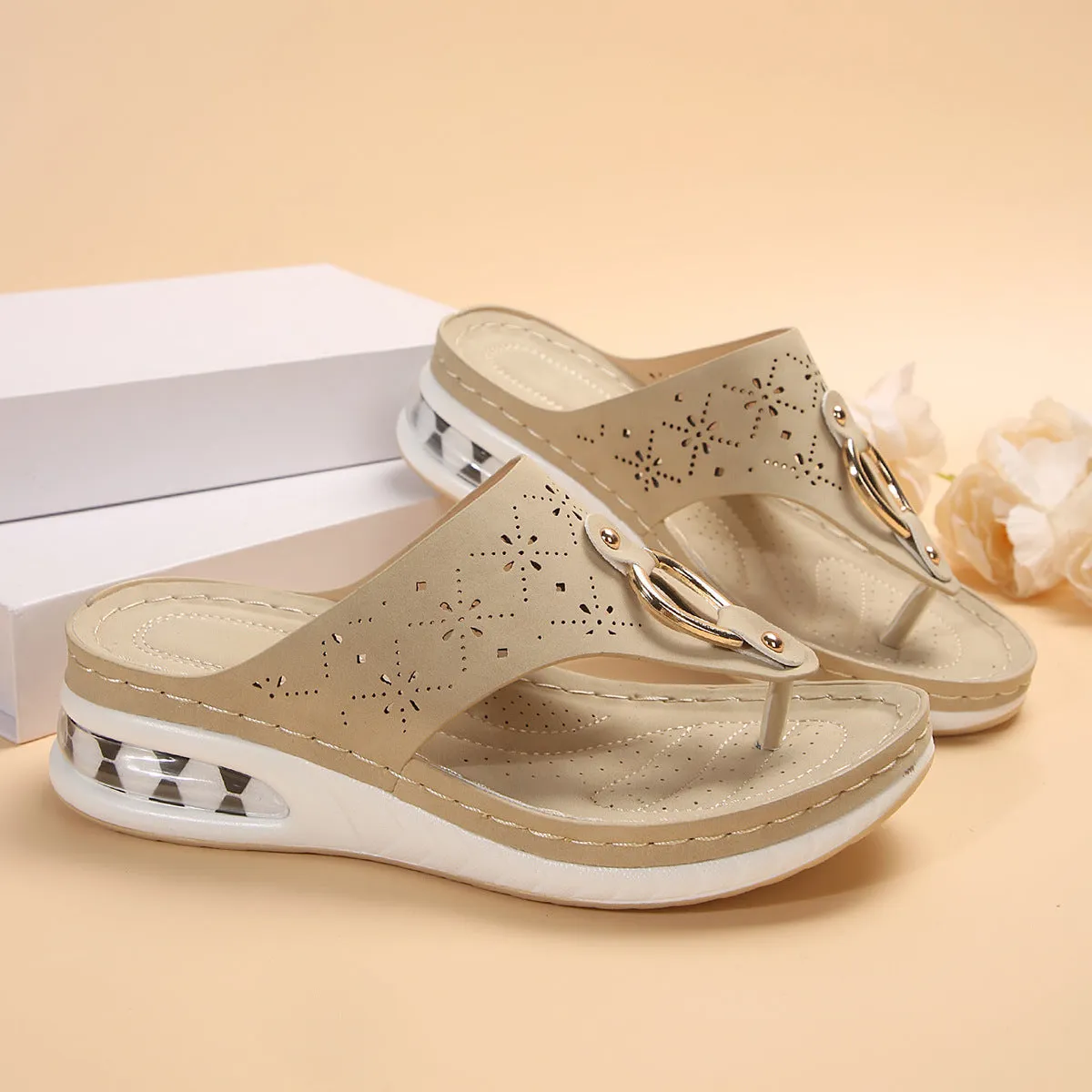 Air Cushion Thong Sandals