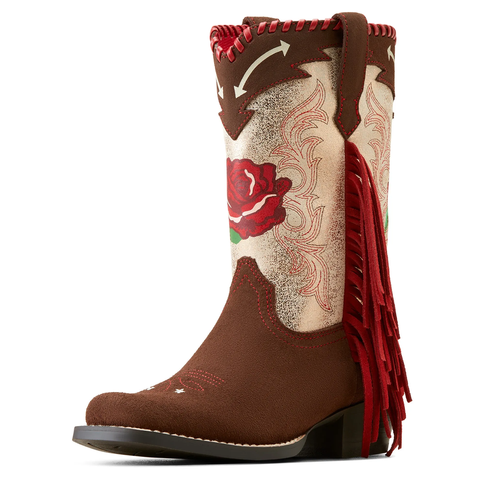 Ariat Girl's Futurity Fringe Rodeo Quincy Western Boots