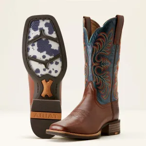 Ariat Women's Gillette Western Boot in Vintage Caramel & Endless Sea