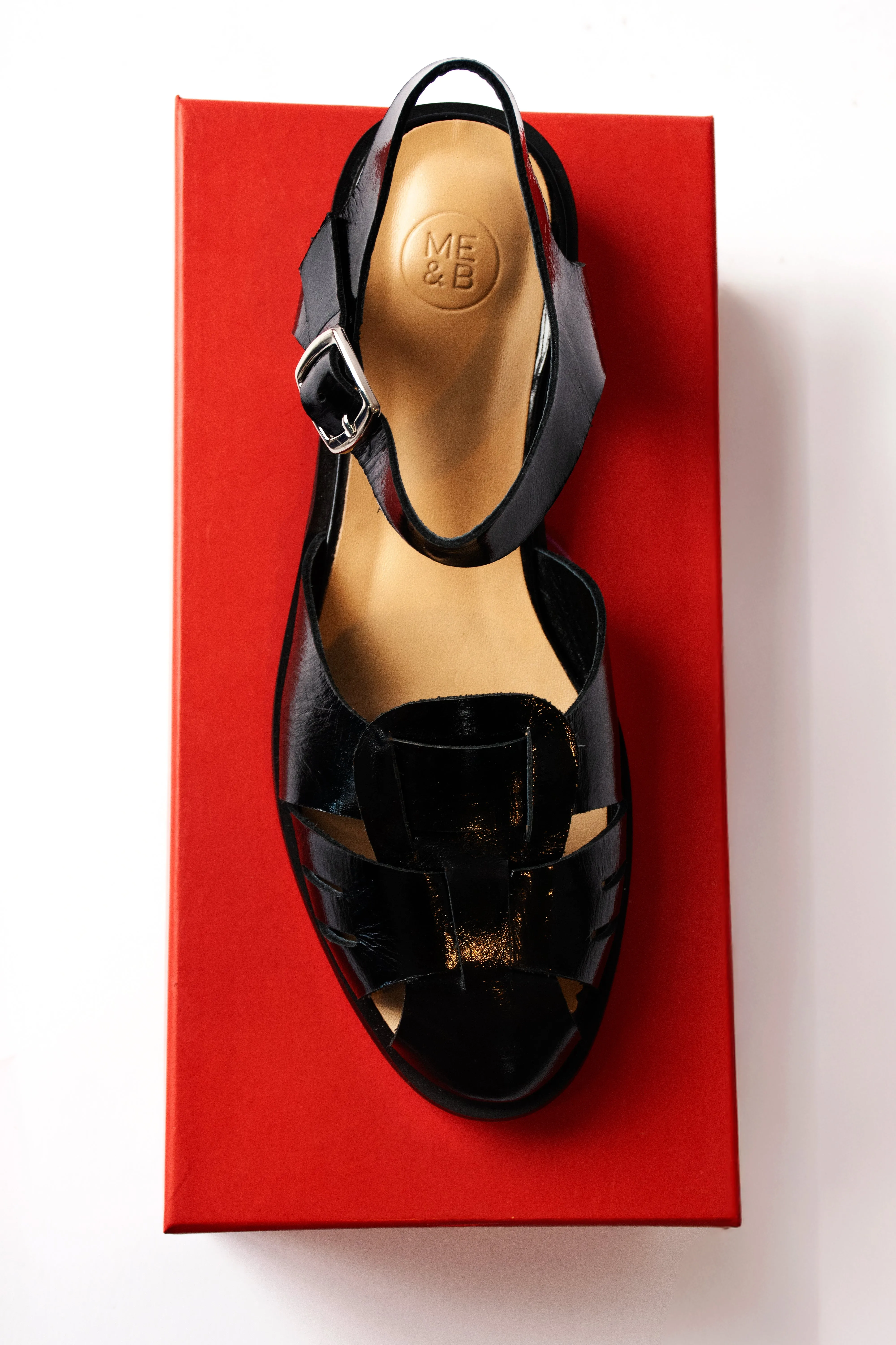 Caged Sandal in Black