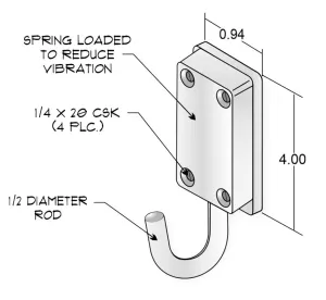 Cast Products STH2018 Stretcher Hook