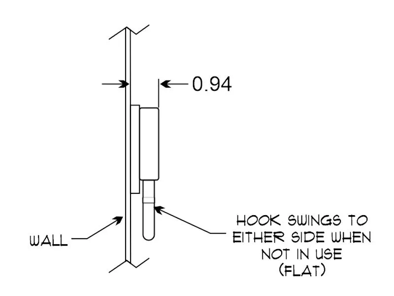 Cast Products STH2018 Stretcher Hook