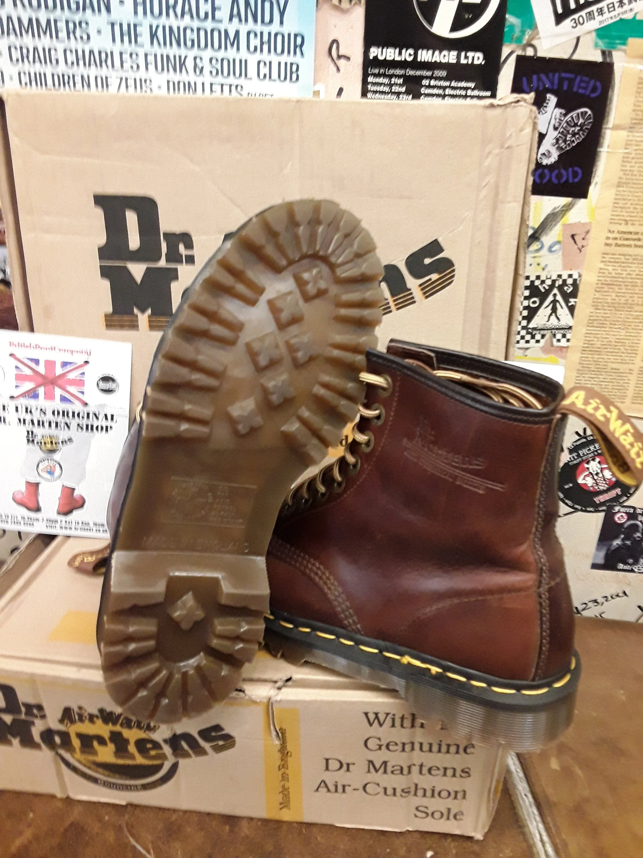 Dr Martens 1460z Tan Analine Made in England Size 9