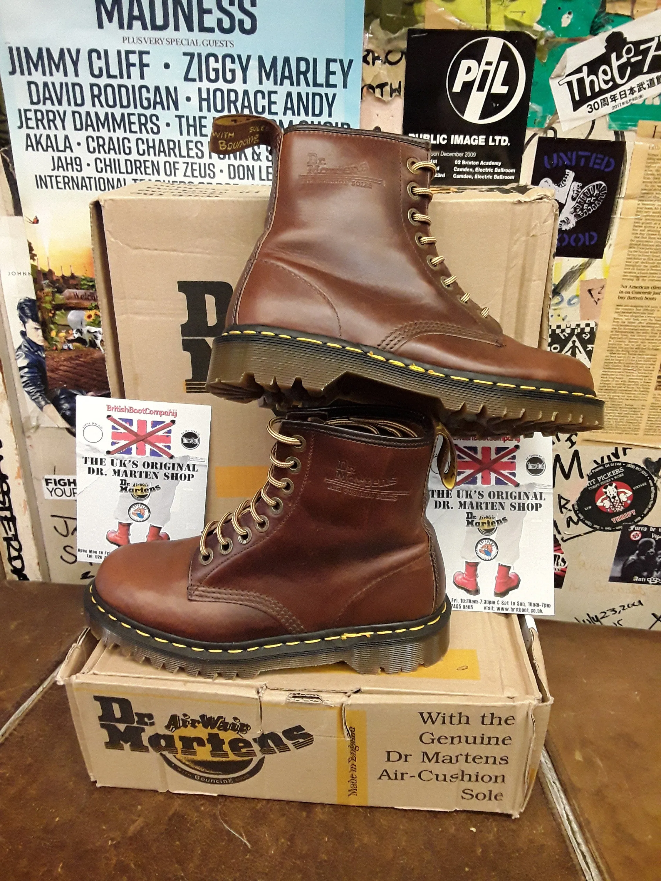 Dr Martens 1460z Tan Analine Made in England Size 9