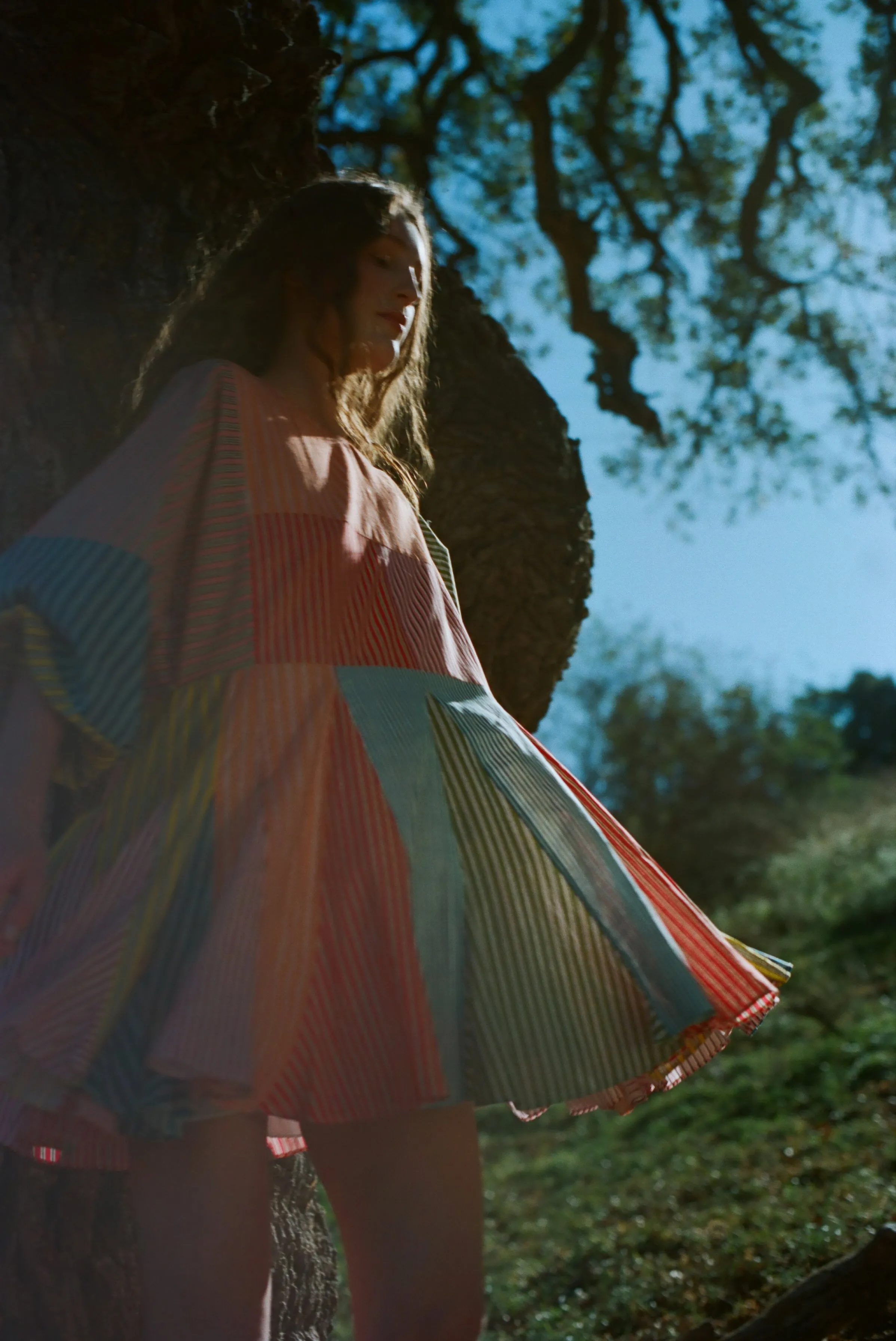 Ella Dress | Multi Stripe Patchwork