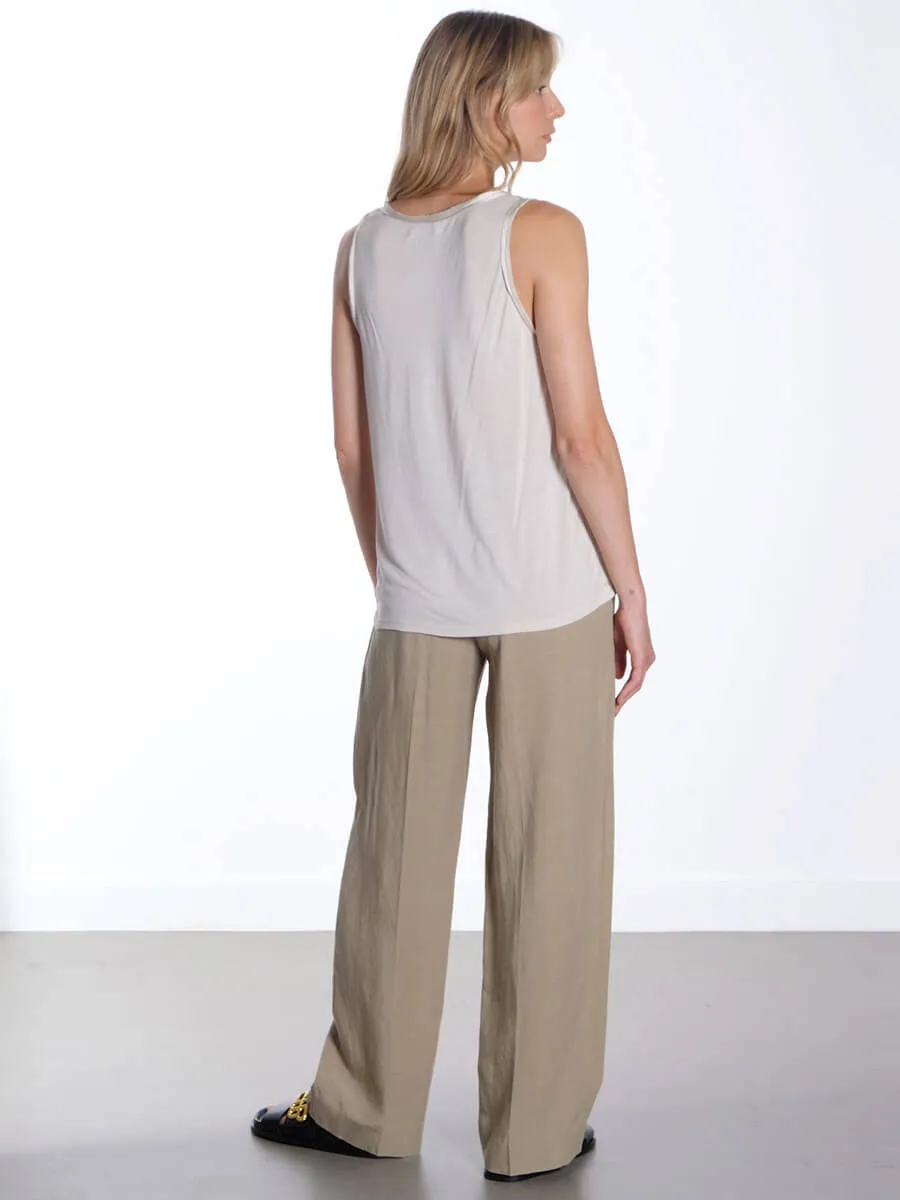 Gunhilda 1 Silk Top - Turtledove