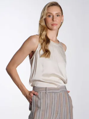 Gunhilda 1 Silk Top - Turtledove
