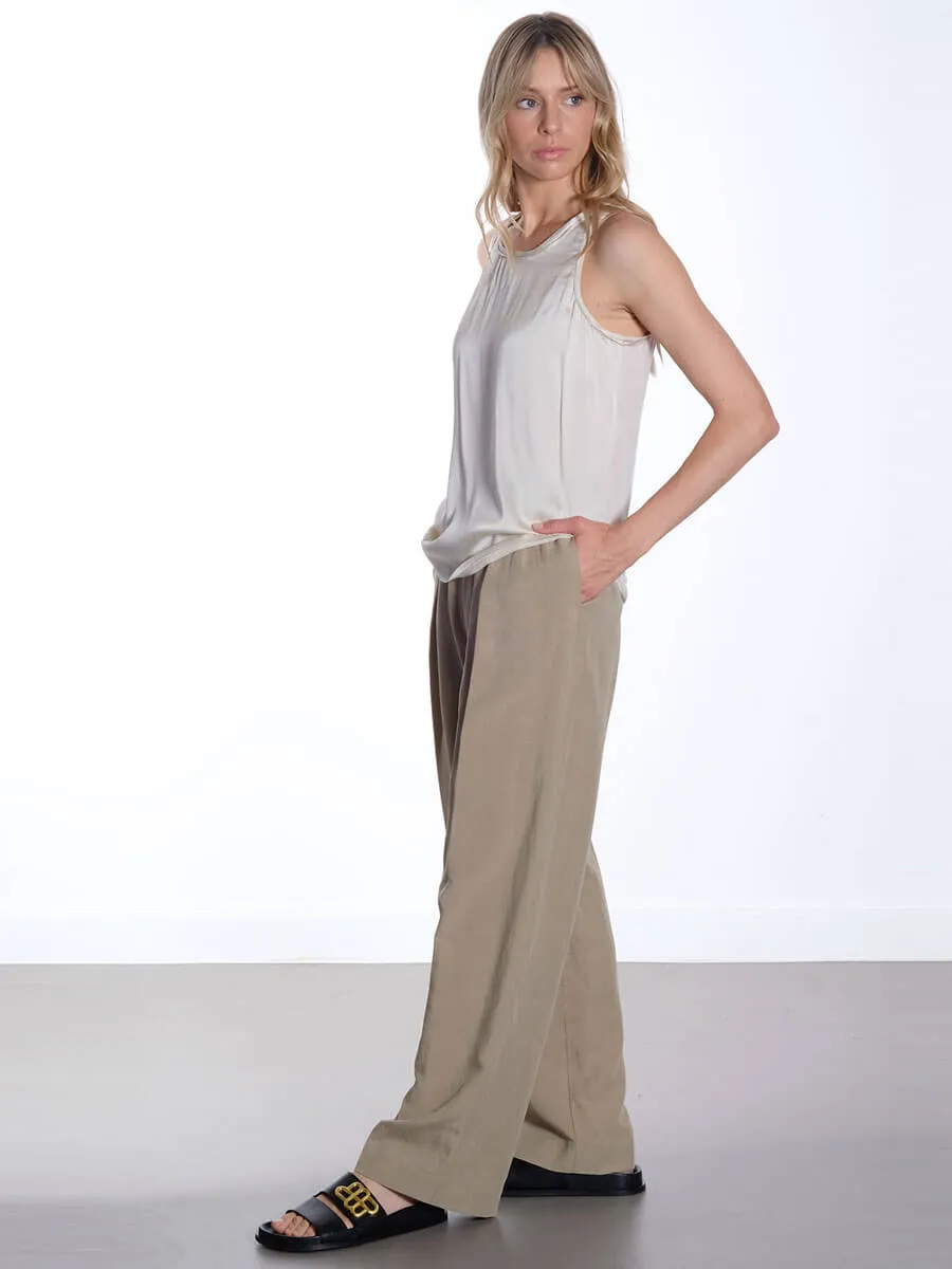 Gunhilda 1 Silk Top - Turtledove