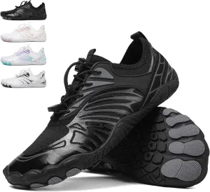 Hike Barefoot Shoes Womens Men,Athletic Hiking Footwear Barefoot,Non-Slip Athletic Barefoot Shoes Wide Toe Box Toe Water Shoes Quick Dry Zero Drop Trail Running Shoes