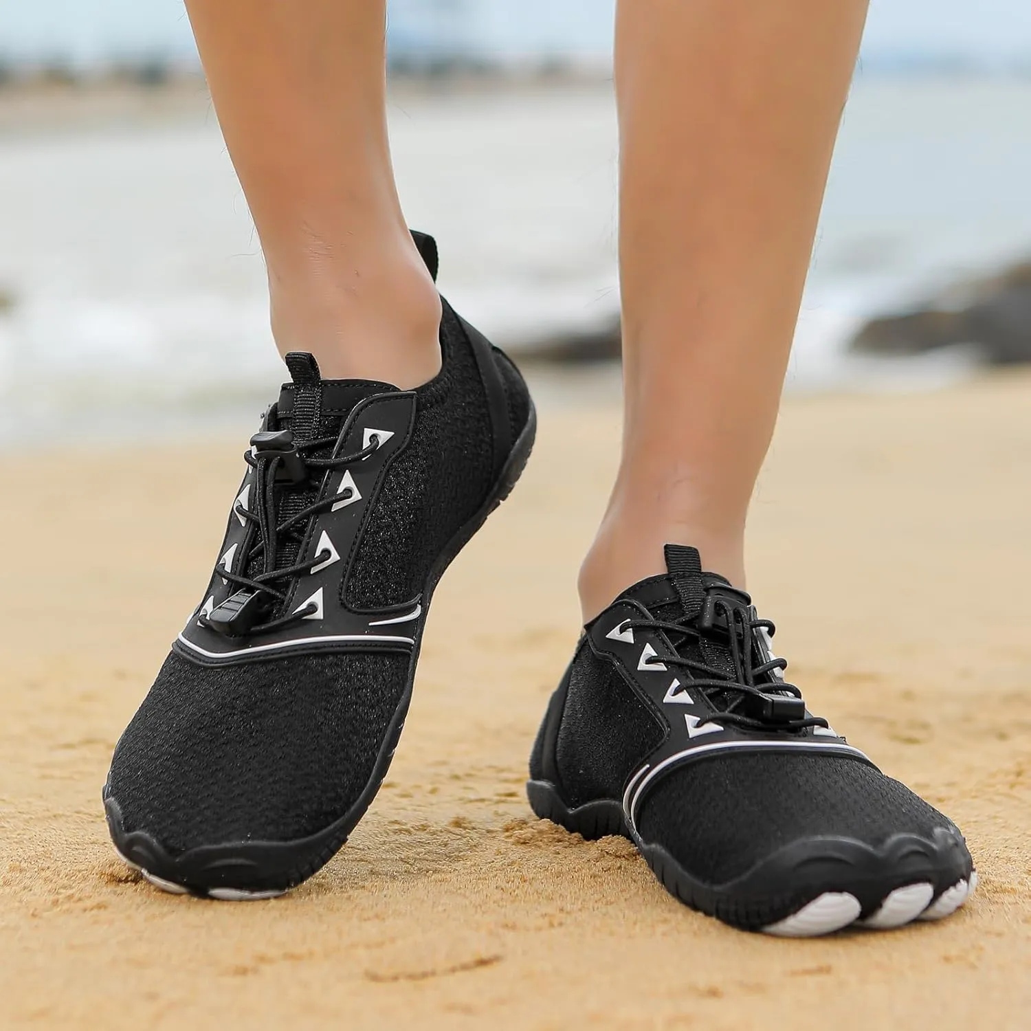 Hike Barefoot Shoes Womens Men,Athletic Hiking Footwear Barefoot,Non-Slip Athletic Barefoot Shoes Wide Toe Box Toe Water Shoes Quick Dry Zero Drop Trail Running Shoes