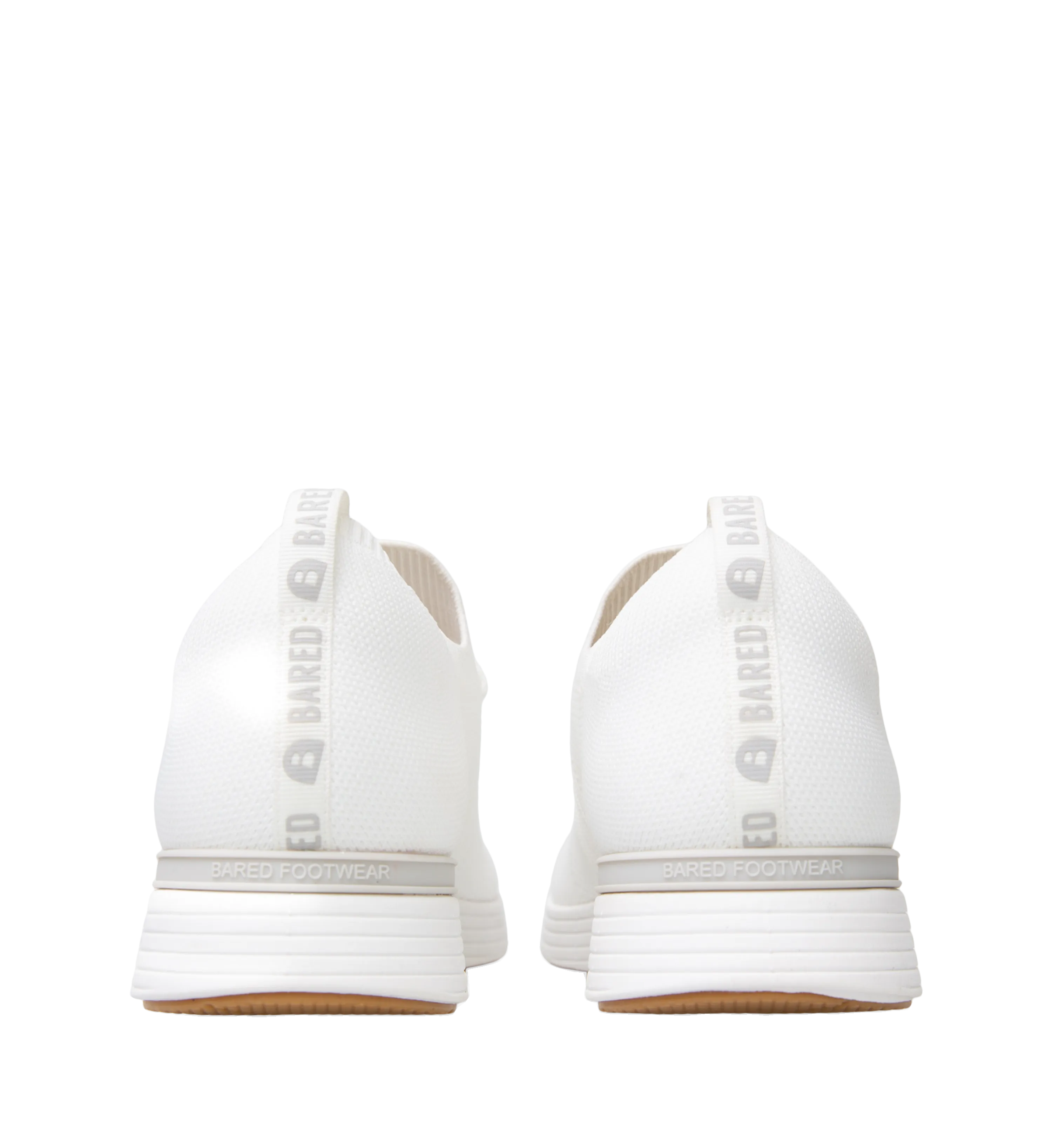 Jinzo White Knit Sneakers