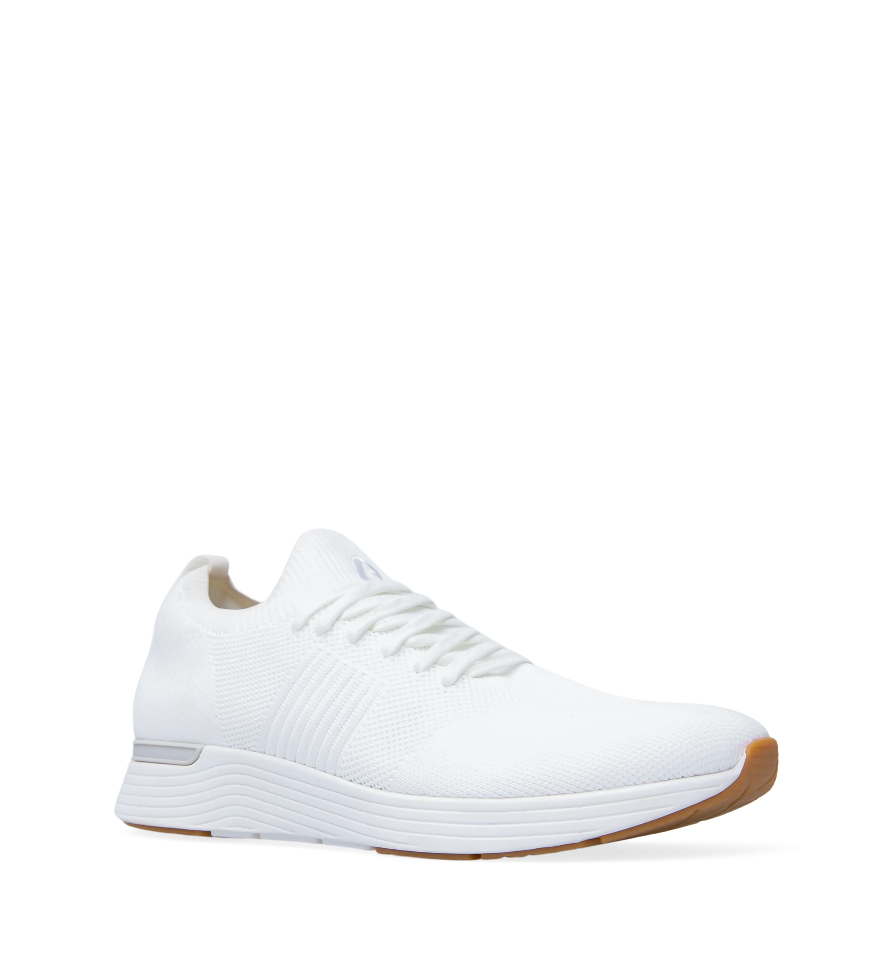 Jinzo White Knit Sneakers