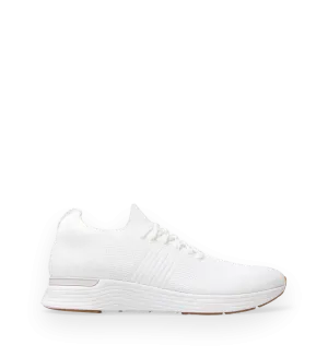 Jinzo White Knit Sneakers