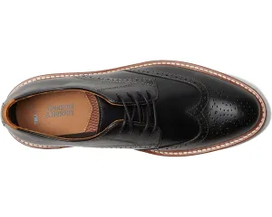 Johnston & Murphy Upton Wing Tip Oxfords, black