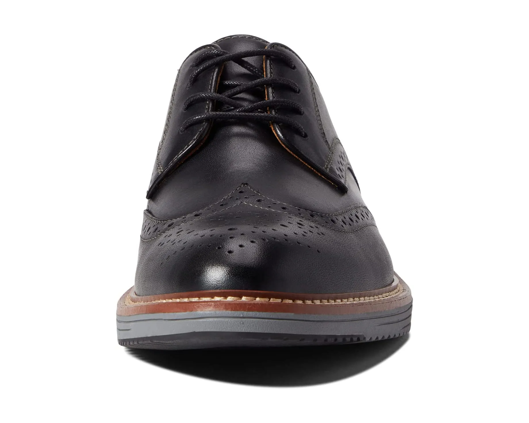 Johnston & Murphy Upton Wing Tip Oxfords, black
