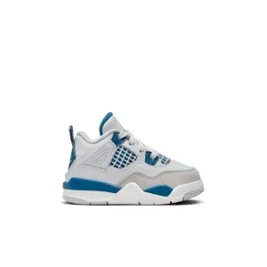 Jordan - Boy - TD Retro 4 - Off White/Military Blue/Grey