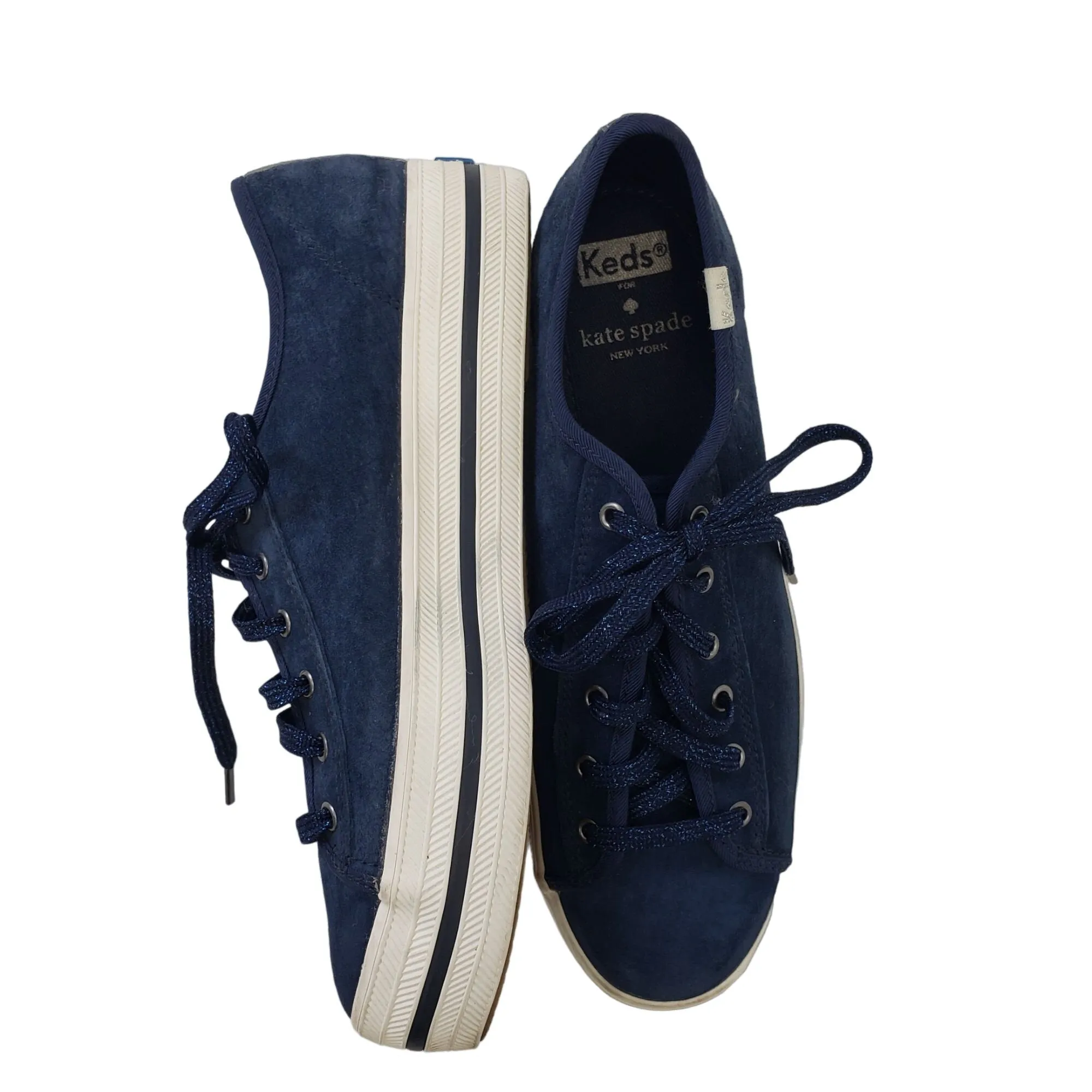 Keds x Kate Spade Suede Leather Triple Kick Sneakers Size 6.5