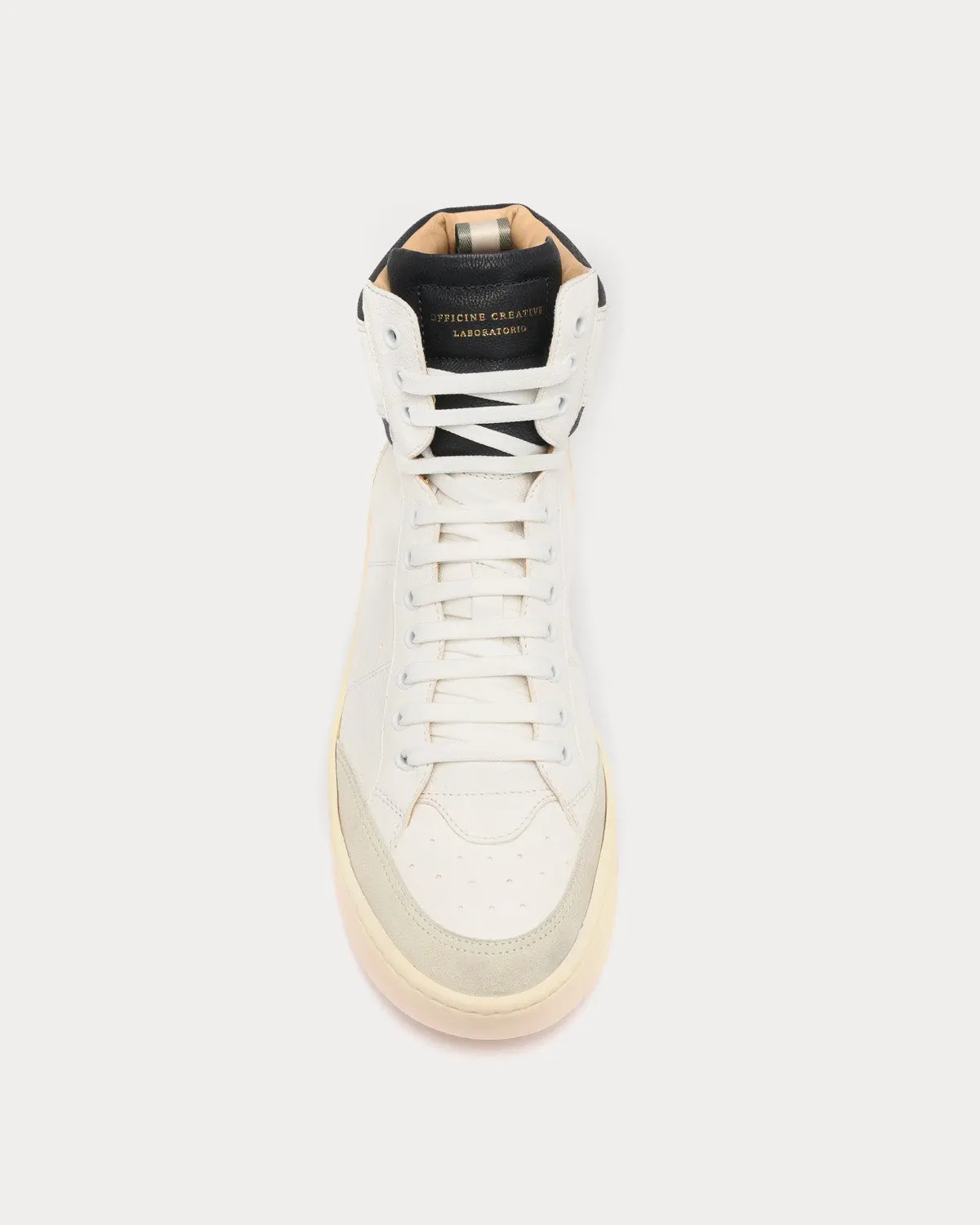 Knight 005 White / Black High Top Sneakers