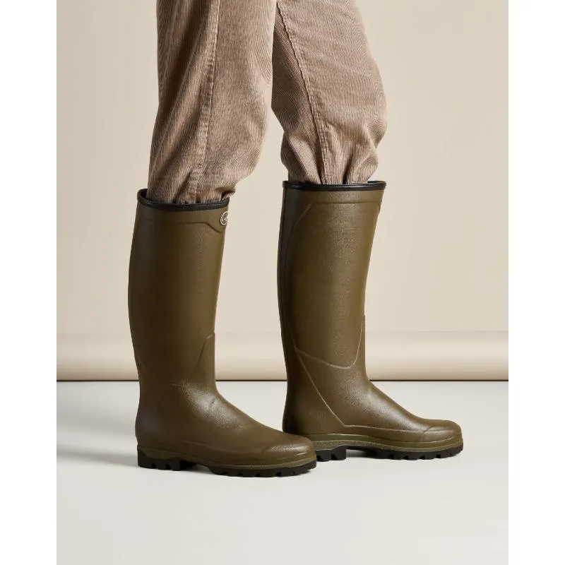 Le Chameau Country Cross Neoprene Lined Mens Boot - Chameau Green