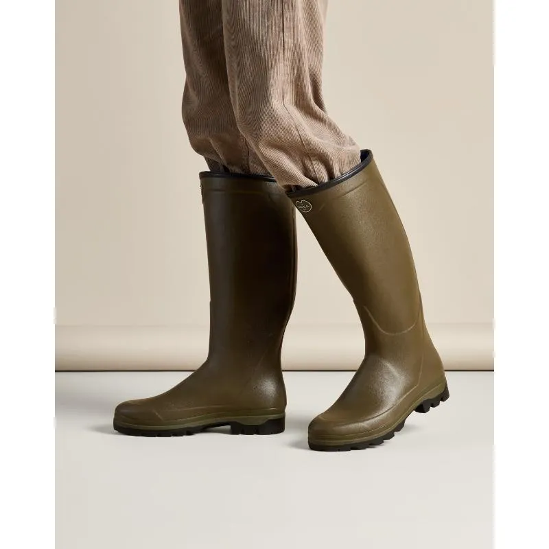 Le Chameau Country Cross Neoprene Lined Mens Boot - Chameau Green