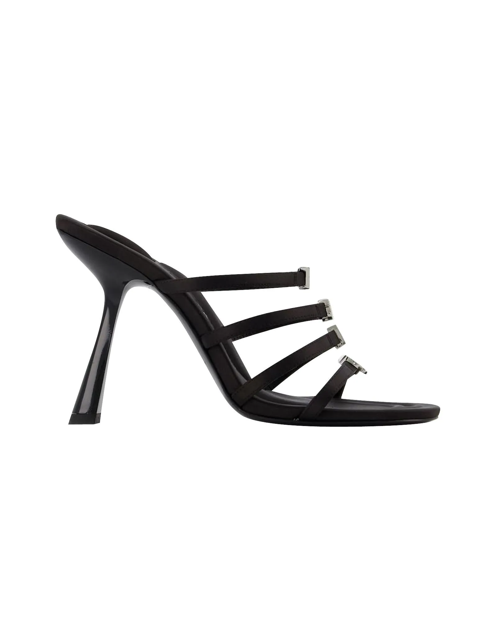 Logo Sandals with Almond Toe - Satin
