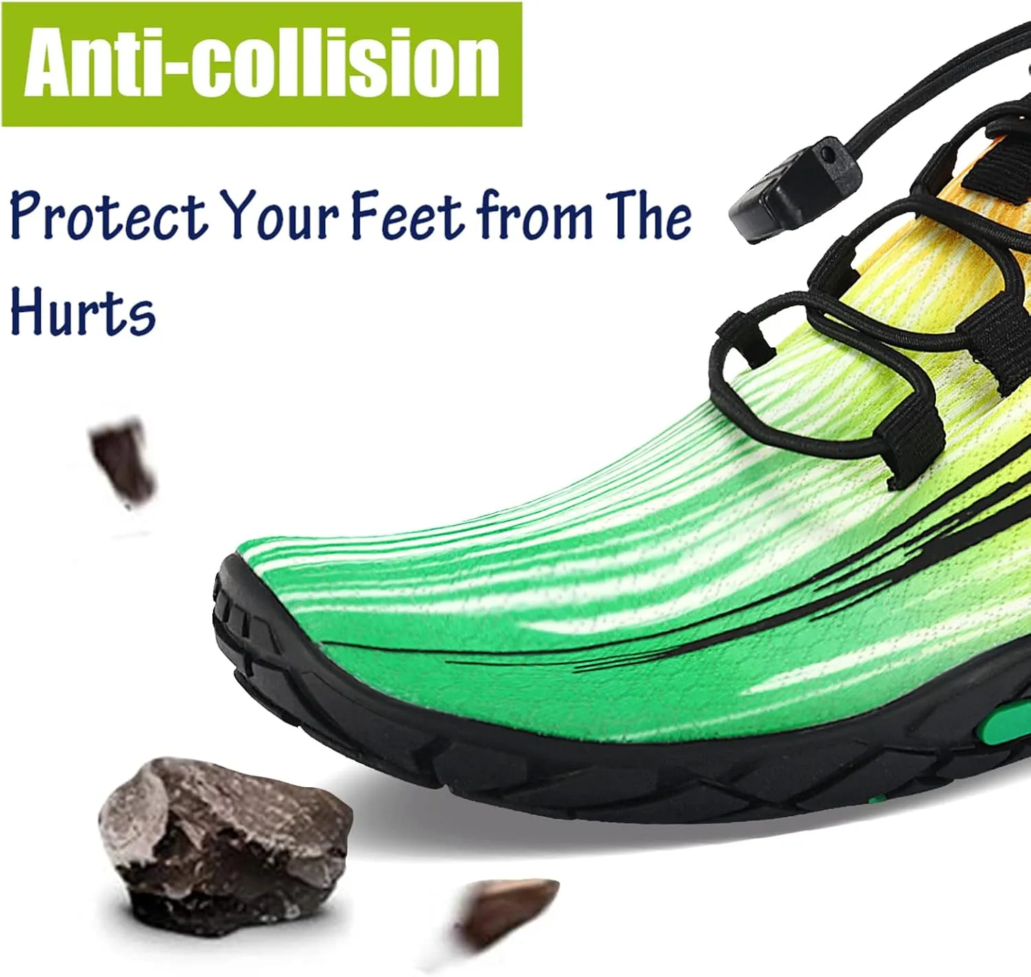 Men Women Water Sports Shoes Slip-on Quick Dry Aqua Swim Shoes for Pool Beach Surf Walking Water Park