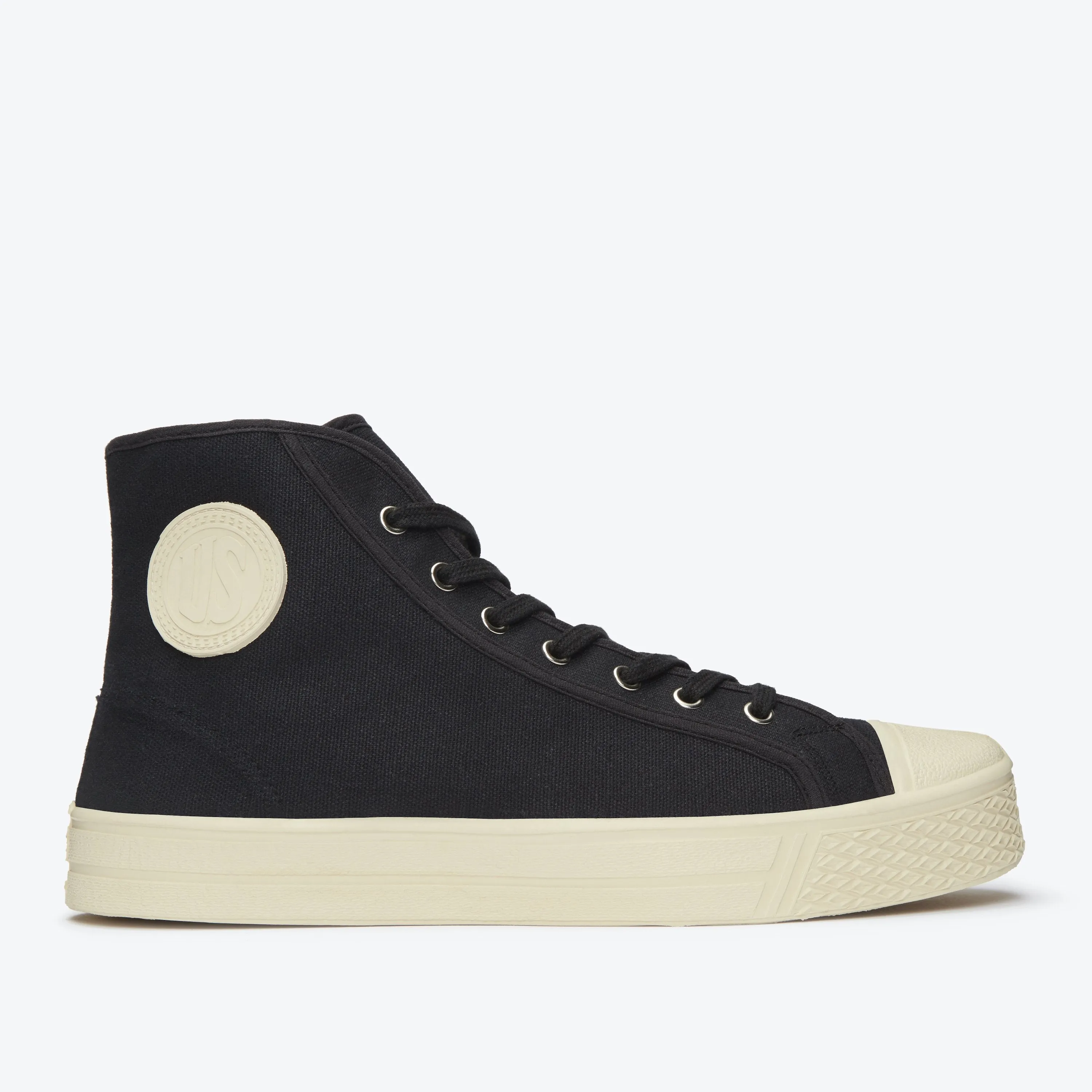 Military High Top - Black / White