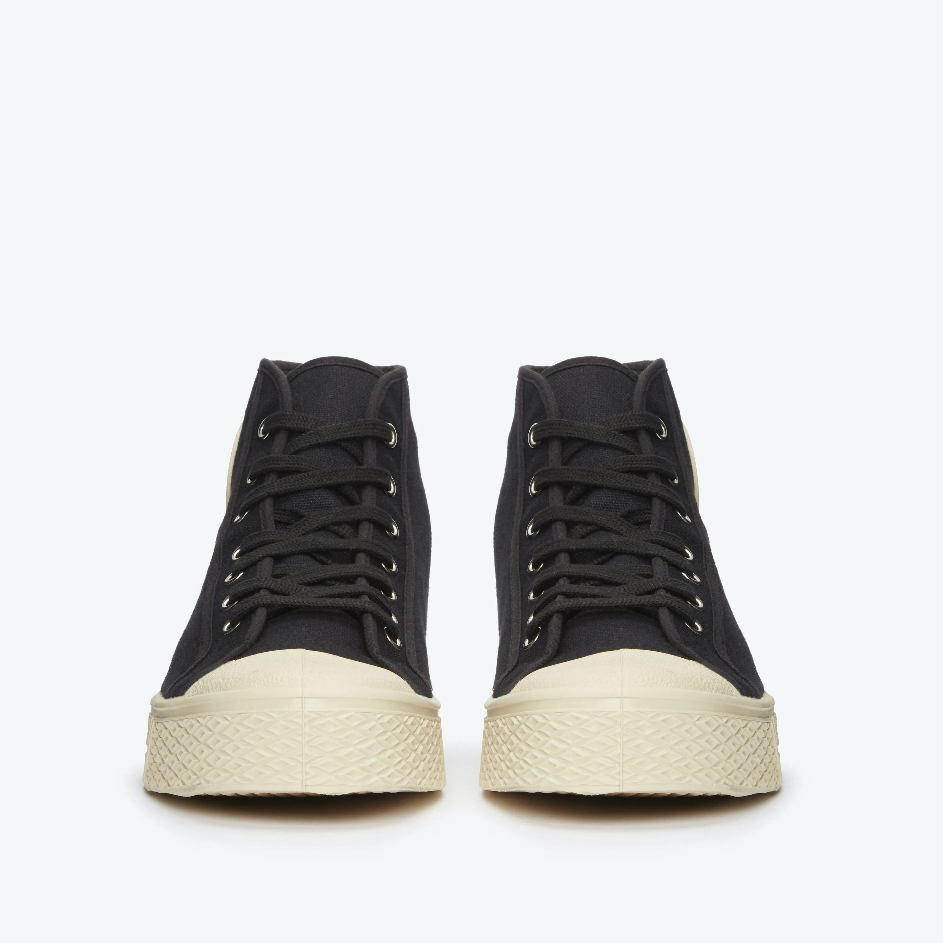 Military High Top - Black / White