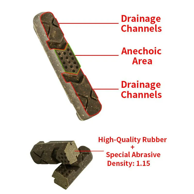 MUQZI Bike Brake Pads For Carbon Wheel Alloy Wheel Brake Shoes MTB Road Folding Bicycle Caliper Brake Block