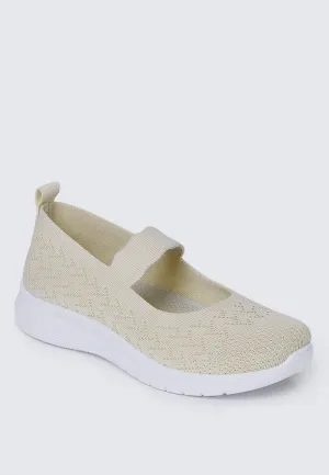 My Steps Comfy Sneakers In Beige
