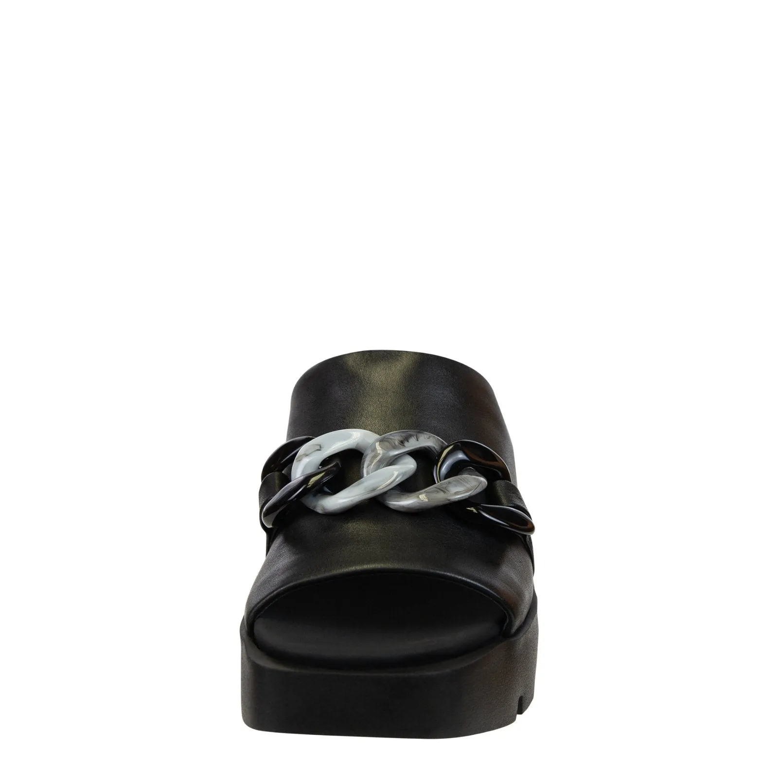 Naked Feet: ISO in BLACK Platform Sandals