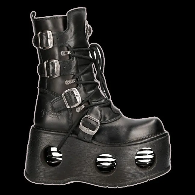 New Rock - ReCoil 4 Buckle Spring Platform Boot