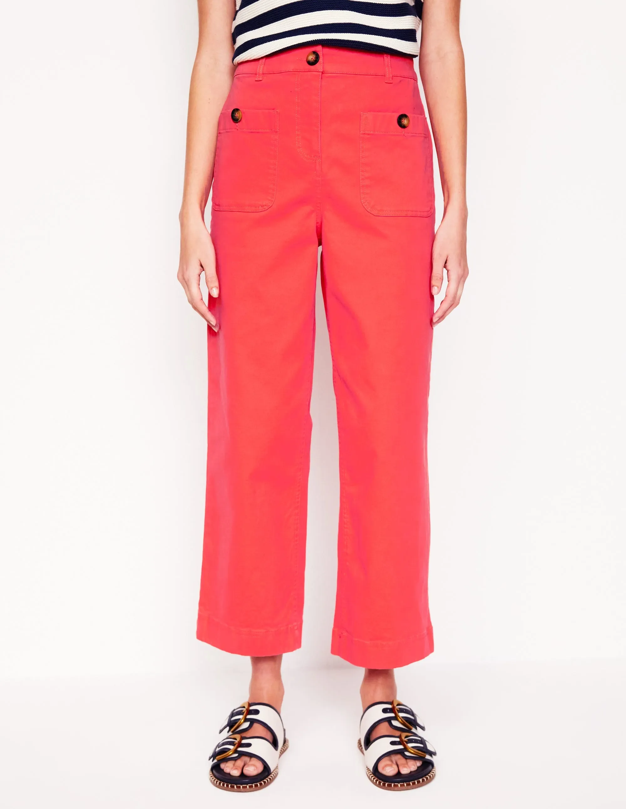 Patch Pocket Crop Chino-Jam Red