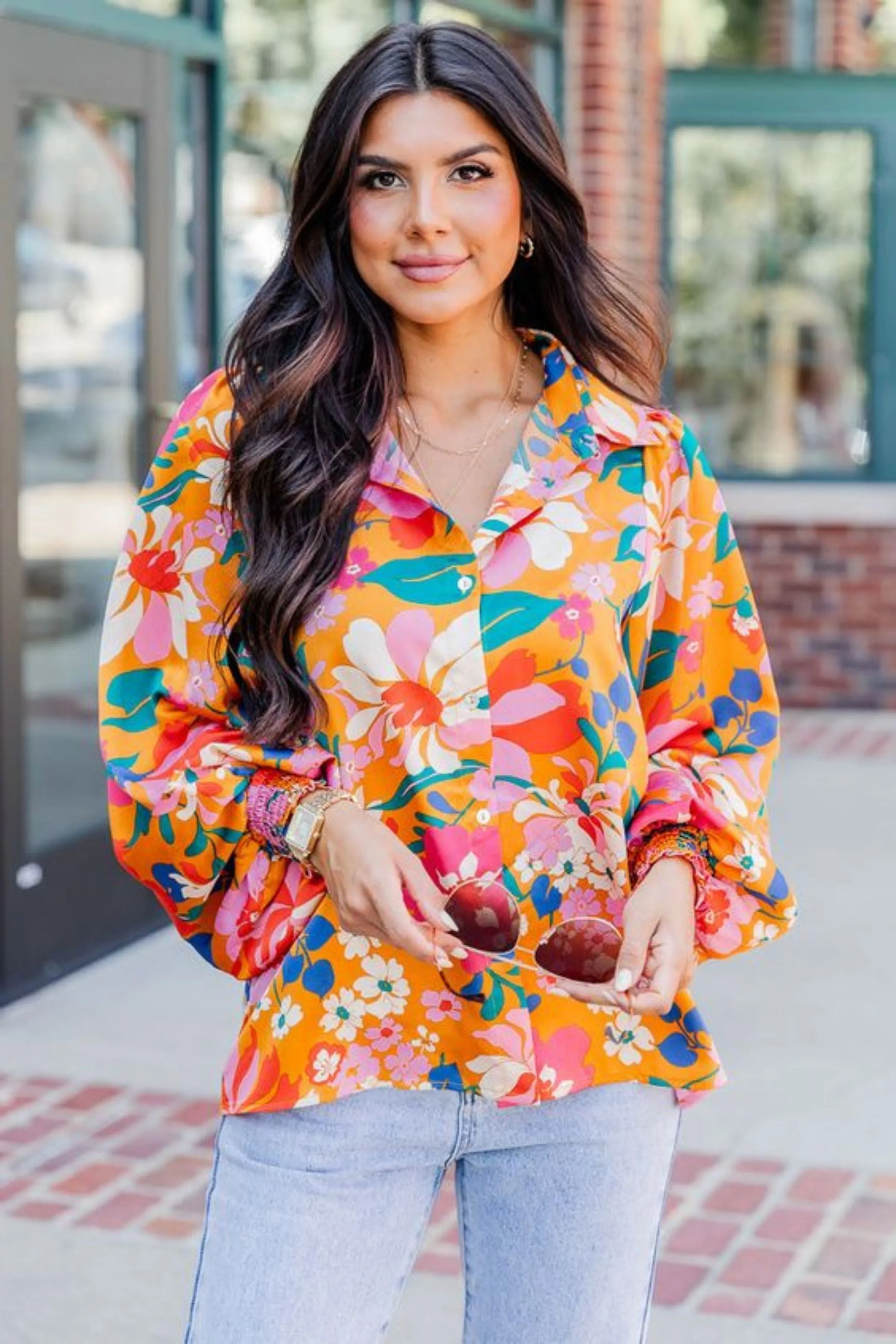 PINK LILY COTTON SHIRT