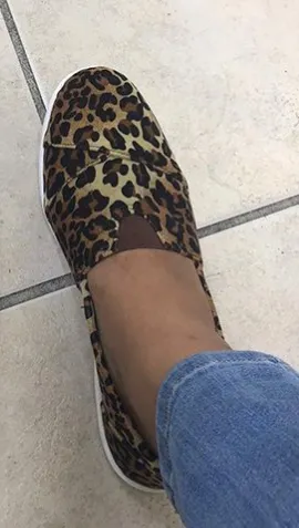 "Wrapped Up" Canvas Slip On