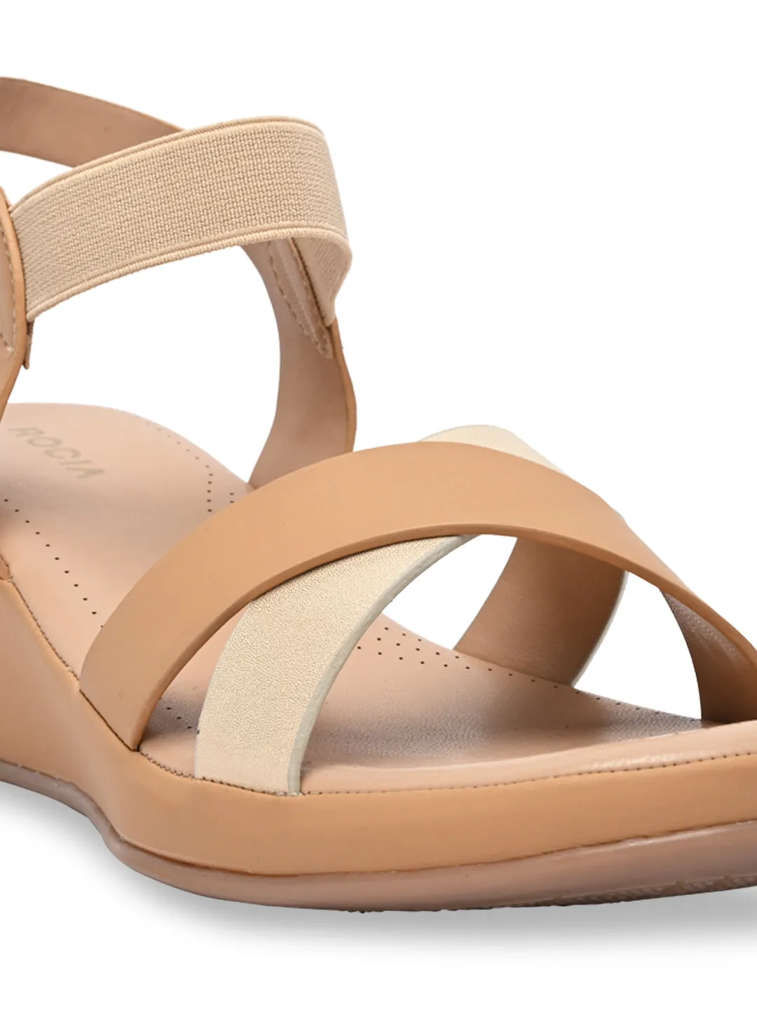 Rocia By Regal Beige Women Casual Wedge Sandals