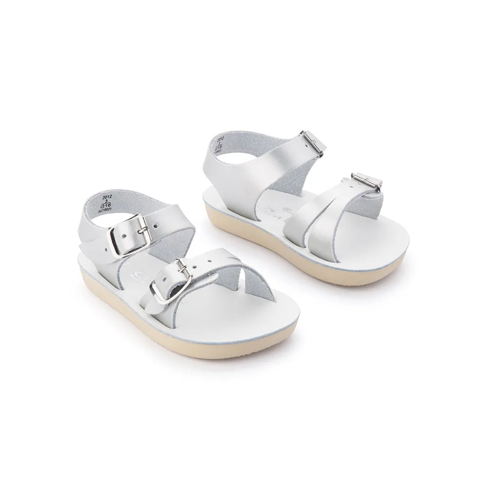 Salt Water Sandals - Sun-San Sea Wee Silver
