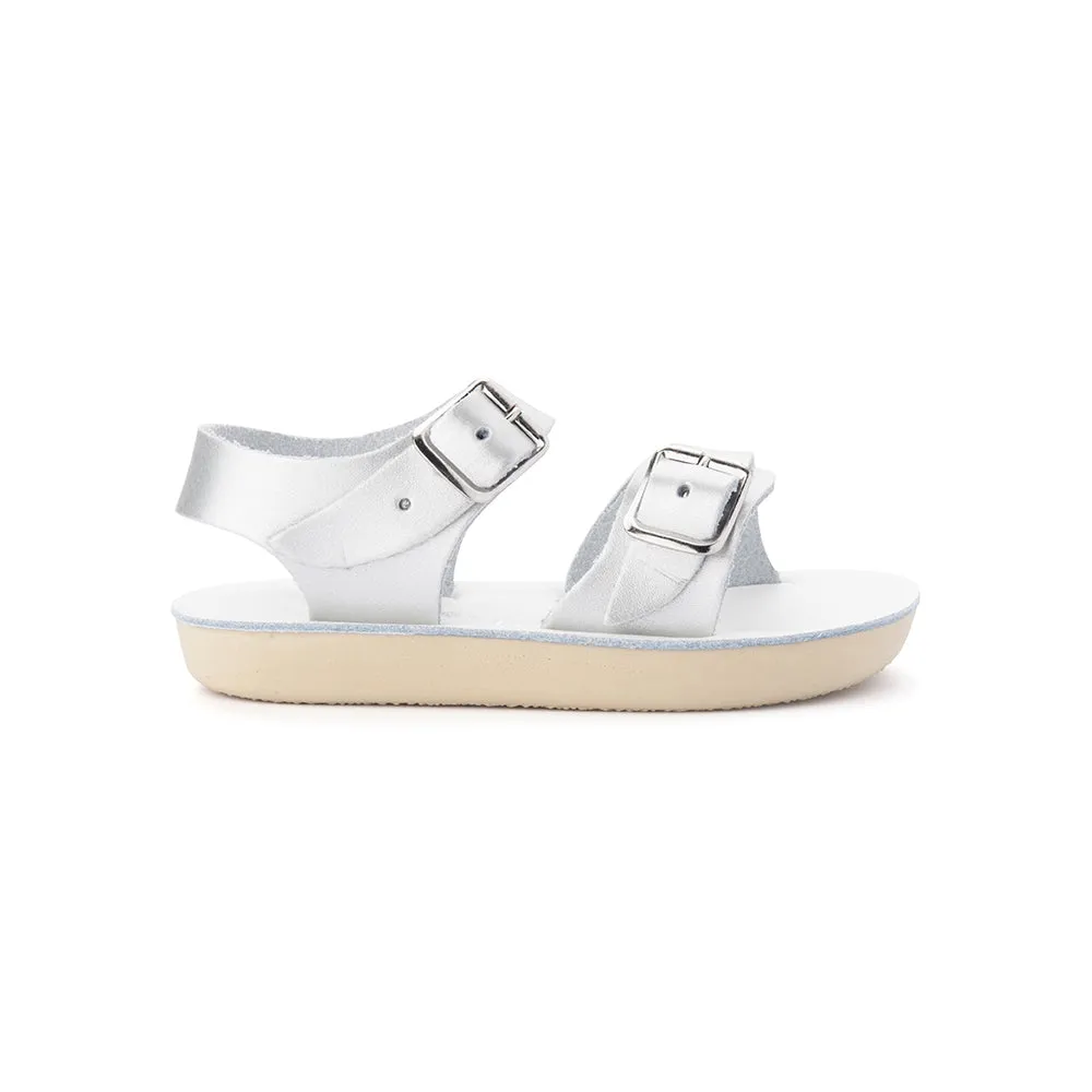 Salt Water Sandals - Sun-San Sea Wee Silver