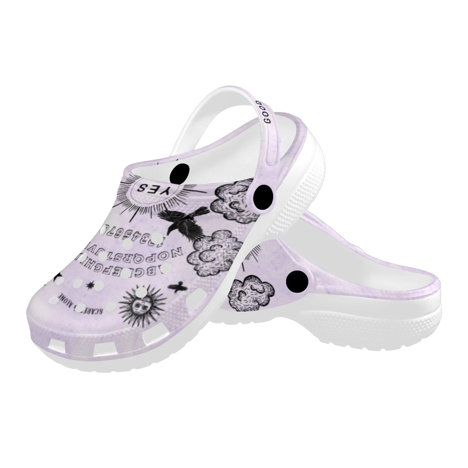 Scared & Alone Spirit Board Queen's Clogs