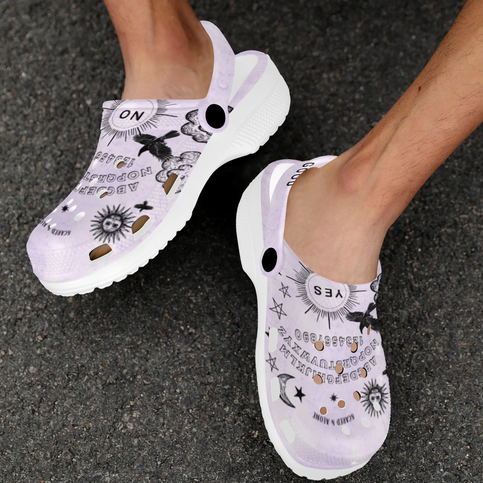 Scared & Alone Spirit Board Queen's Clogs