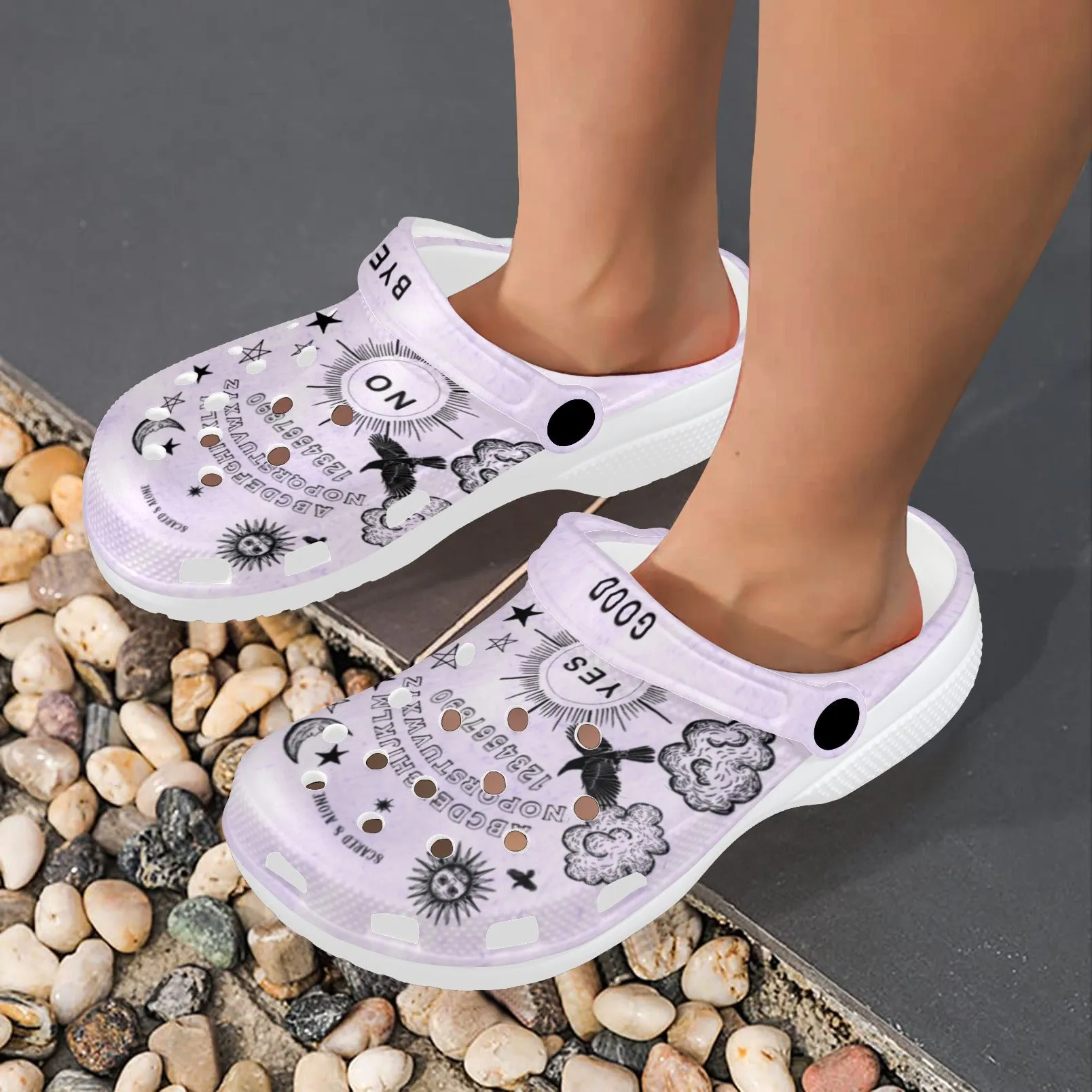 Scared & Alone Spirit Board Queen's Clogs