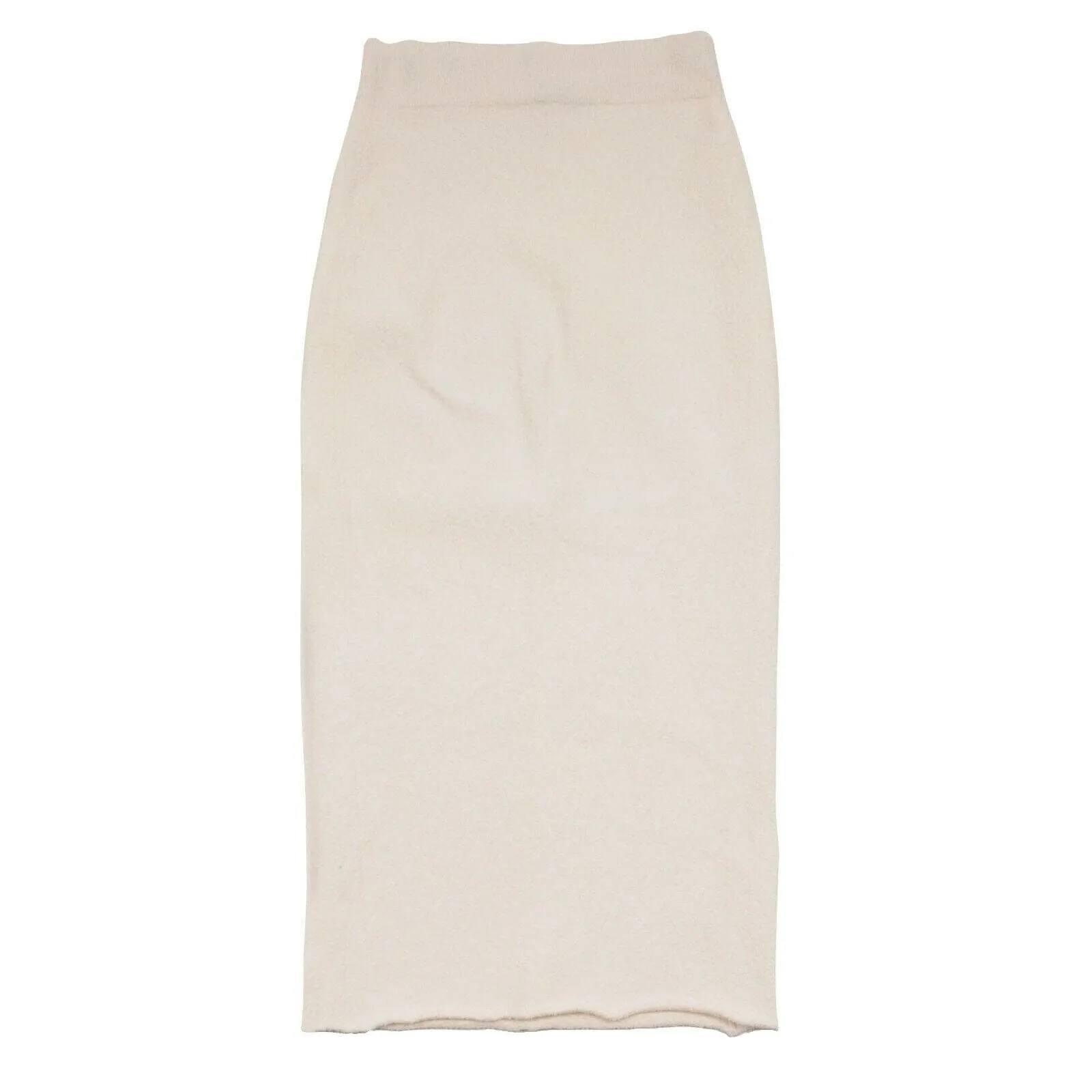 Season 4 Boucle Knit Cream Fitted Maxi Skirt