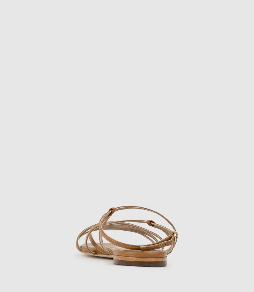 SERVILLE Strappy Sandal in Natural
